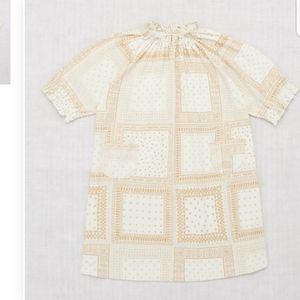 Misha & Puff button down shirt + ruffle dress, winter cream